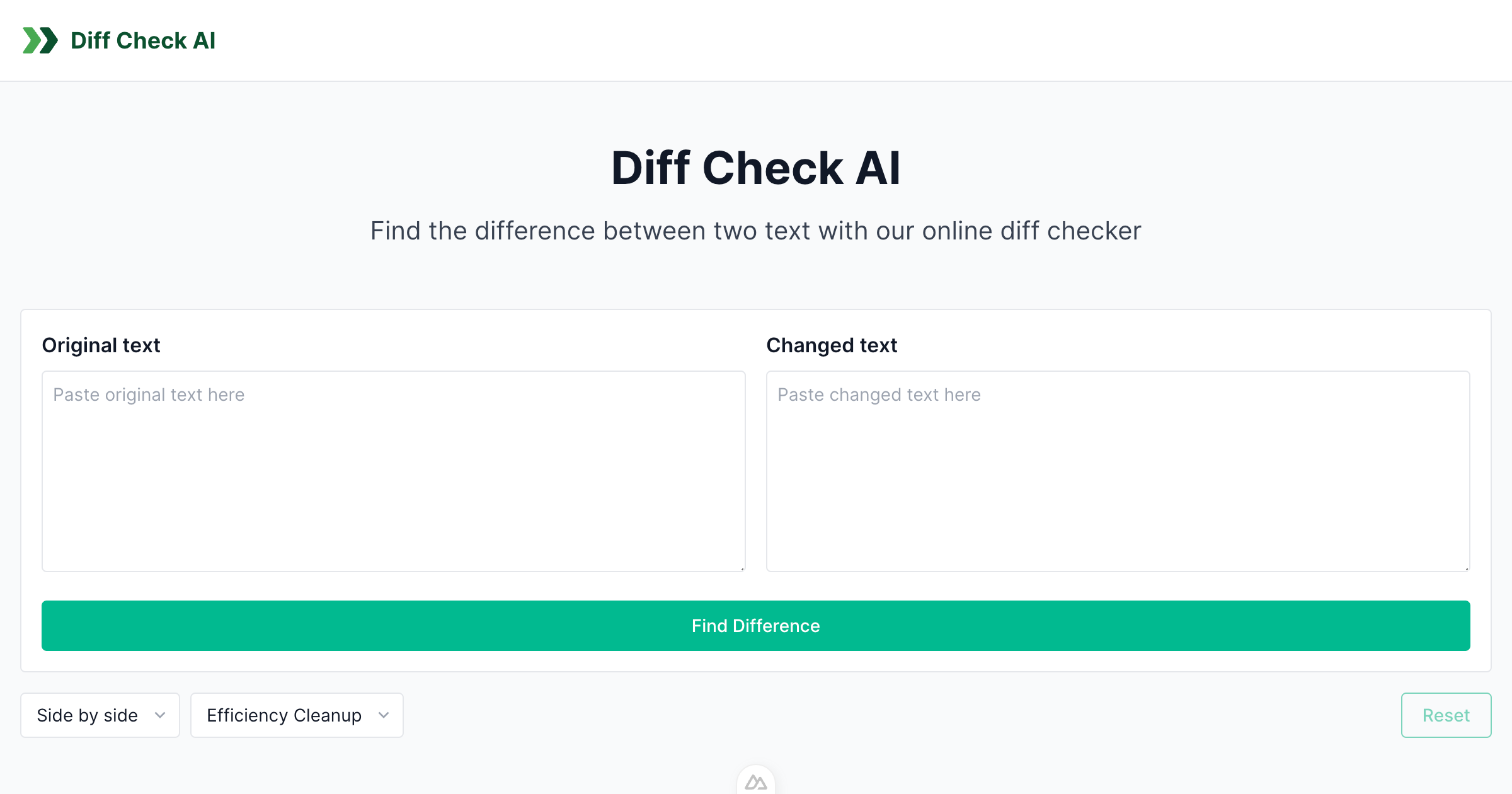 Diff Check AI | Compare Text & Code with Online Diff Checker